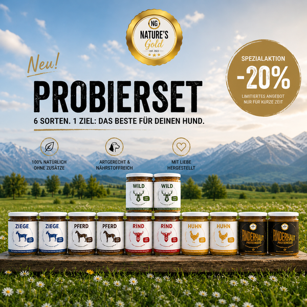 Probierpaket Barf im Glas