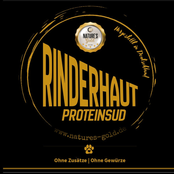 Rinderhaut Proteinsud für Hunde 380g